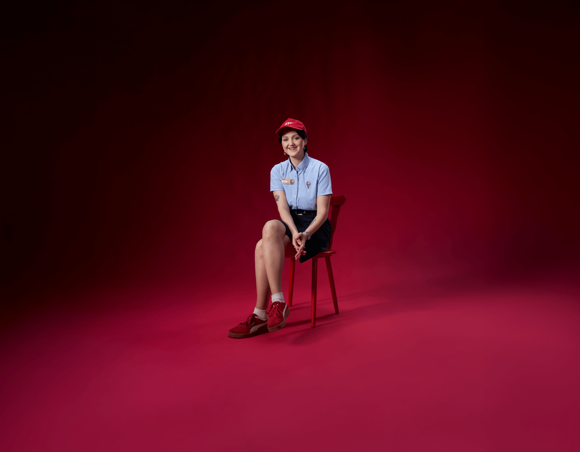 Woman sitting on chair